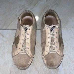 Golden goose beige/neutral/light pink size 7 sneakers